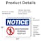 Signmission Unauthorized Persons Keep Out OSHA Notice Sign, Vinyl Decal, 24in W x 18in L, 2PK OS-2PACK-NS-D-1824-L-16776 - alternate 2